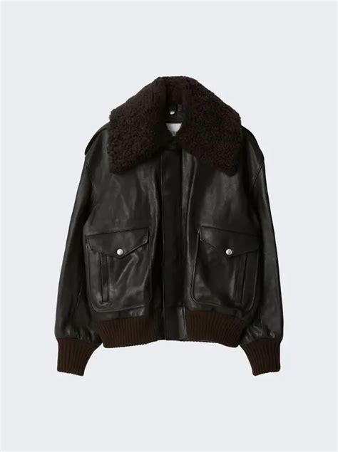 burberry leather coat ebay|burberry bomber jacket.